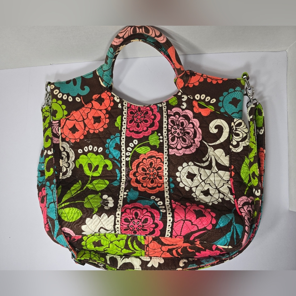 Vera Bradley Colorful Floral Quilted Tote